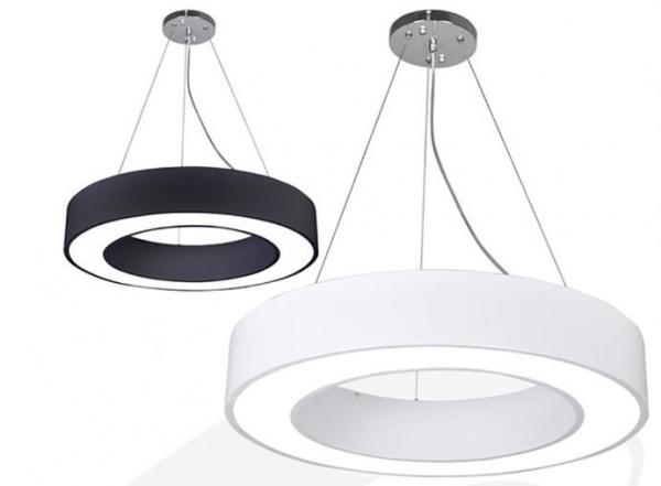 Buy 18W Circle Type LED Pendant Lights for School White / Black / Silver at wholesale prices