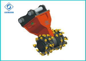 Quality Low Noise Drum Cutter For Excavator , Flexible Hydraulic Rotary Cutter HDC50 for sale