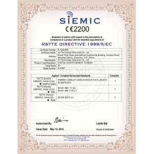 SHENZHEN RUGLINE TECHNOLOGY CO.,LIMITED Certifications