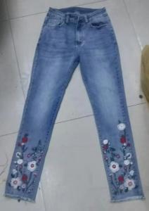 Quality Zipper Fly Fashion Lady Jeans Stretch Denim Pants Slim Fit Lady Trend Jeans 44 for sale