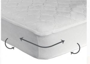 Secure Stay Mini Organic Crib Mattress Pad 80% Cotton + 20% Poly 52” X 28”