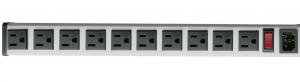 China 5 To 14 15 Amp Metal Hardwired Power Strip With 10 Outlets No Power Cord And Plug on sale
