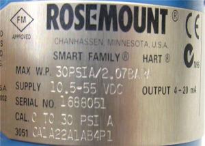 China Absolute Pressure Temperature Transmitter Rosemount 3051c Coplanar Pressure Transmitter 3051CA1A02A1AB1H2L4M5 on sale