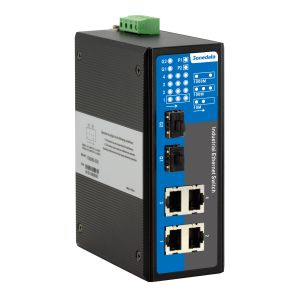 Buy cheap 12VDC~48VDC 6 Port Full Gigabit Ethernet Switch With Metal Case -40~75℃ from wholesalers