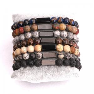 Quality Customized Text Engrave Logo Handmade Beads Bracelets Fashion for sale