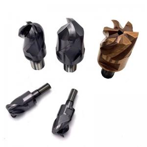 Quality Solid End Mill Cutter Head Square / Corner Radius / Ball Nose for sale