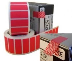China Non Residue Void Sticker Label , Single Sided Tamper Proof Labels on sale
