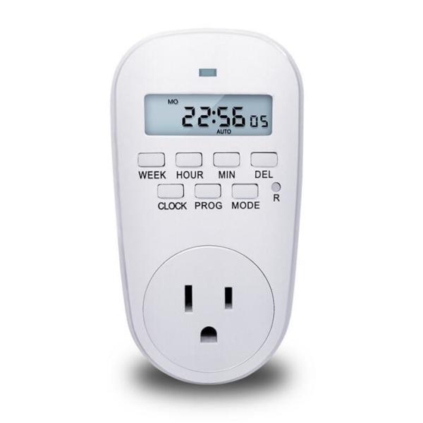 Buy US Plug Smart Power Socket Digital Timer Switch Energy Saving Adjustable Programmable Setting of Clock/ On/ Off Time at wholesale prices