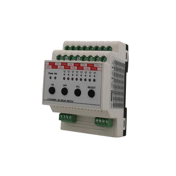 Buy Smart Home Lighting Control Unit Relay Switch Module 8 Way 16A In Line With RS485 Modbus Protocol at wholesale prices
