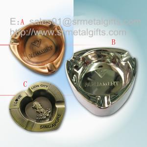 Quality Metal advertising branded cigar ashtray for sale, die casted alloy souvenir ashtrays, for sale