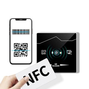 Quality TCP IP RJ45 Network QR Code Scanner HTTP MQTT Modbus RFID QR Code System NFC 13.56Mhz IC QR Code Reader Access Control for sale