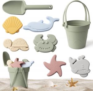 Quality Silicone Educational Toys Bucket Molds Set Kids Beach Silicone Sand Toys for sale
