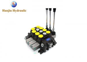 Quality 4 Section Open Center Directional Valve With Cylinder Spools Spring Center Handles for sale