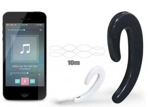 China S103 Bone Conduction Intelligent Earphone Wireless Bluetooth Headphone Car Headset Ear-Hook with Mic for Smartphone on sale