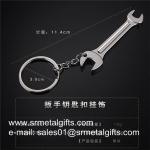 Metal Lever Tool Key tag Key Rings, Alloy Wrench Spanner Car Keychains in stock,