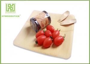 Quality Healthy Bamboo Sushi Plate , Compostable Bamboo Plates And Bowls With Logo for sale