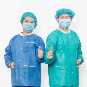China Nonwoven Sterile Medical Scrub Suits EO Sterile Disposable Medical Uniforms on sale