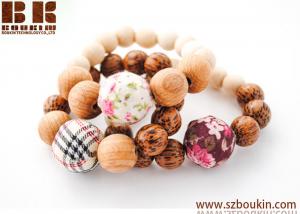 Quality handmade essential Wooden Bead Stretch Bracelet Wood beads buddha stretch bracelet for sale