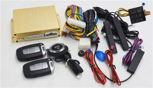 China Key Remote Car Alarm With Push Button Start , Ignition Engine Start Stop Button Kit on sale