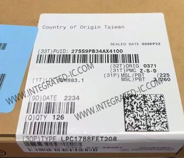 Buy Microcontroller MCU LPC1788FET208
 ARM Cortex-M3 Single-Core Microcontroller IC
 at wholesale prices