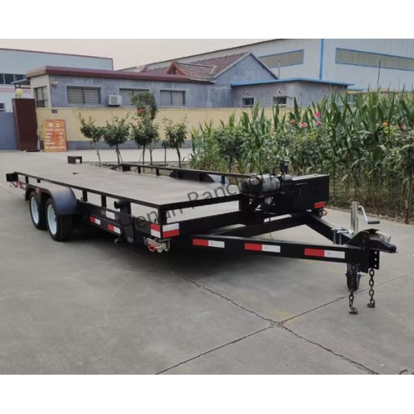 Flatbed Trailer 5000*2200mm Small Electric Trailer For Cargo Transport