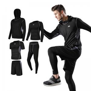 China Casual Fitness Sports Suit Quick Dry Tights Short Sleeve for Training on sale