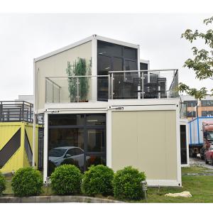China Easy Install Prefabricated Home Luxury Villa Two Story Flat Pack Modular Container Prefab Self Easy Assemble House on sale