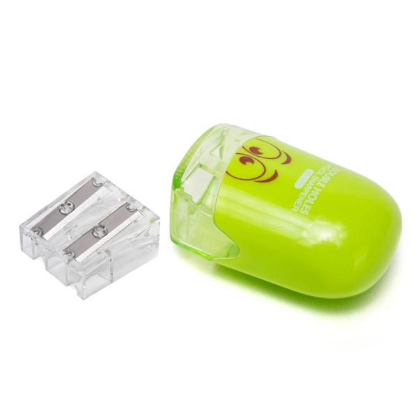 Manual Dome Cute Handheld Pencil Sharpener Pencil Barrel Double Hole