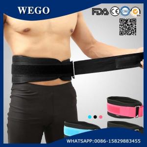 WG-FS074 Weight Lifting Belt Gym Back Support Fitness Training Belts 6.69 Inch Wide Black
