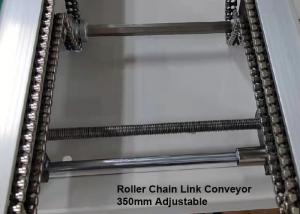 Quality Length 3m 4m Roller Chain Conveyor Adjustable By Hand Crank for sale