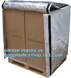 China Aluminum Foil Bubble Insulation Material Vapour Battier Pallet Cover, Thermal insulated pallet blankets, on sale
