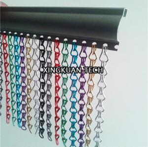 Quality 90×210cm Aluminium Insect Door Chain Screen Curtain for decorations for sale