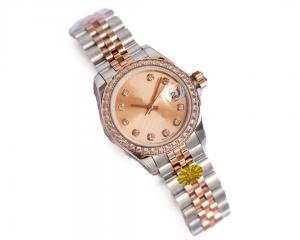 Quality Leather Band Alloy Case Women Quartz Wrist Watch 0.8cm Thickness for sale