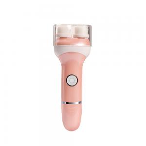 Quality Skin health care dual rotatable facial cleansing brush with battery operated, CE ROHS certificates for sale