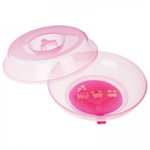 Quality 6 Months Covered BPA FREE Pink Baby Suction Plate for sale