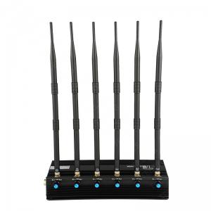Quality Desktop 6 Bands Wireless Signal Jammer Wifi Signal Blocker For Home for sale