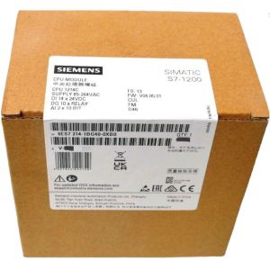 Quality SIEMENS 6ES7214-1BG40-0XB0 SIMATIC S7-1200, CPU 1214C, COMPACT CPU, AC/DC/RELAY, ONBOARD I/O: 14 DI 24 V DC; 10 DO RELAY 2 A; 2 AI 0-10 V DC, POWER for sale