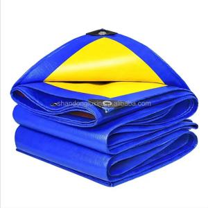 Quality Outdoor Ground Sheet And Roofing Protection PE Tarpaulin Cover With 6*6-16*16 Density for sale