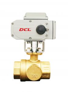Quality PTFE Seat 1/4 Inch Electric Actuated Brass Ball Valve for sale