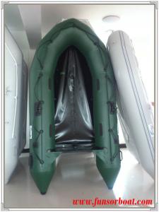 Quality Chinese inflatable boat for 4 person 0.9mm PVC Plywood floor for sale