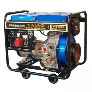 China Open Frame 6.3Kva Diesel Generator Recoil Starter For Factory / Oil Filed on sale