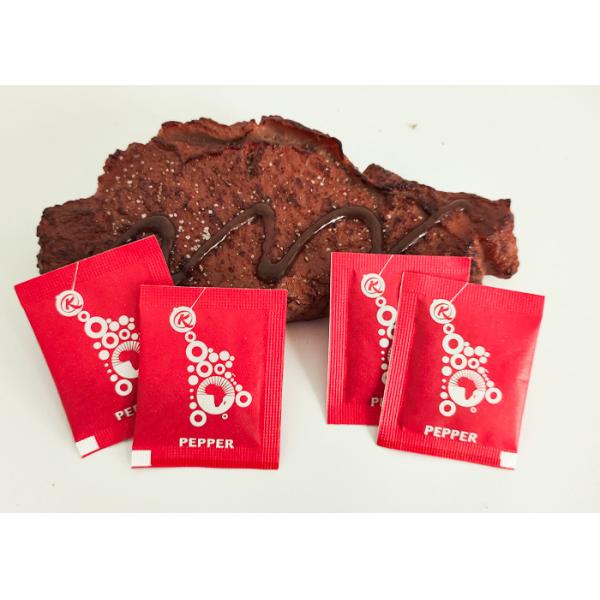 Customized Packaging Individual Black Pepper Condiment Packets