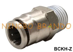Quality Male Straight Push In Brass Pneumatic Hose Fitting 1/8
