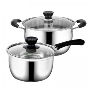 Quality High Quality Stainless Steel Sauce Pan Milk Pot Soup & Stock Pots Set With Steamers for sale