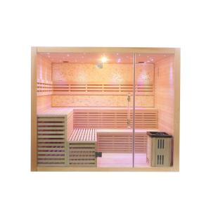 Quality Traditional Steam Sauna Room With Touch Screen Control Panel And Ozone Generator for sale