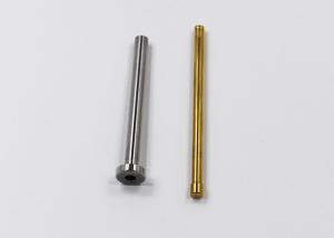 Quality Steel Screw Precision Punch Pins , OEM ODM Plum Custom Hole Punch HRC45-68 for sale