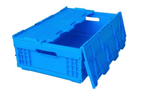 Buy Attached Lid Collapsible Handheld Plastic  Containers &  Standard Folding Crates, Collapsible Crates, Ergonomi at wholesale prices