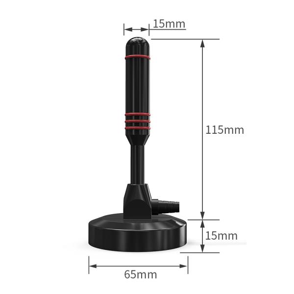 Magnetic Base DVB-T Active Antenna Connect Type Customized for High Definition TV