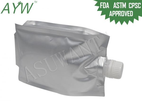 Buy 150ml Liquid Spout Bags Aluminum Foil Side Gusset For Edible / Oliver Oil at wholesale prices
