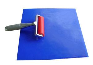 Quality Blue Reusable Sticky Mats Silicon Material Tacky Floor Mats Size 600X900mm for sale